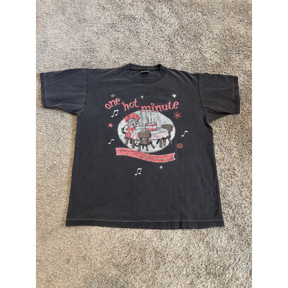 VINTAGE Red HOT CHILI PEPPERS ONE HOT MINUTE Double Sided Print Short Used‎ OG
